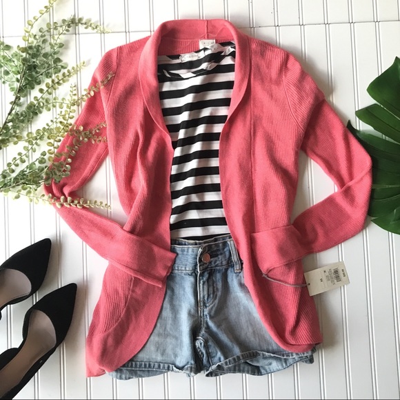 a new day Sweaters - NWT open front cardigan pink salmon sweater